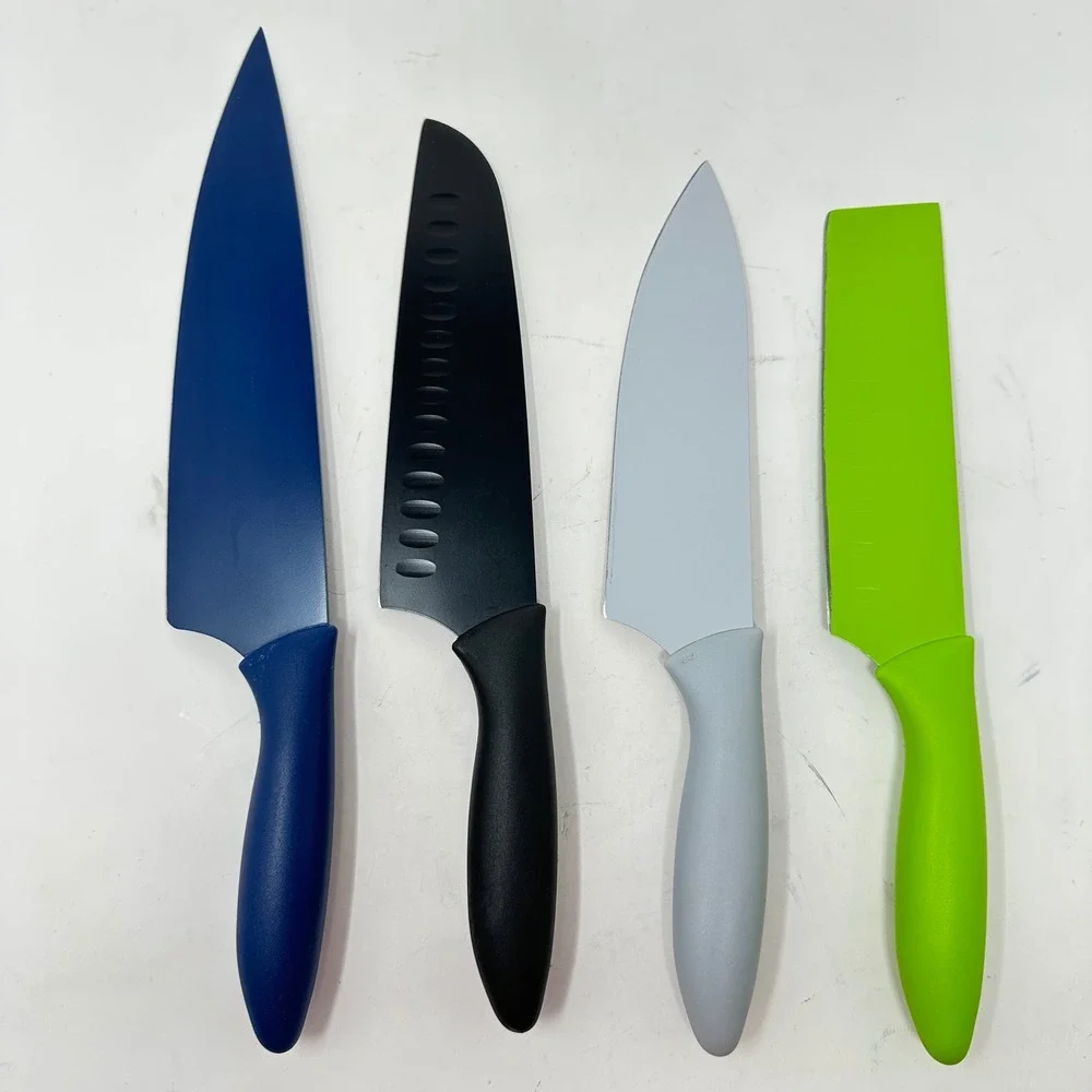 Kai Pure Komachi 2 Kitchen Knife Set 4 Piece Coated Stainless Steel with Sheaths
